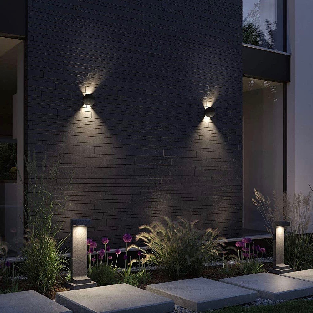 196,95 € Envio grátis | Farol luminoso 7W 3000K Luz quente. 62×16 cm. LED Alumínio e concreto. Cor cinza