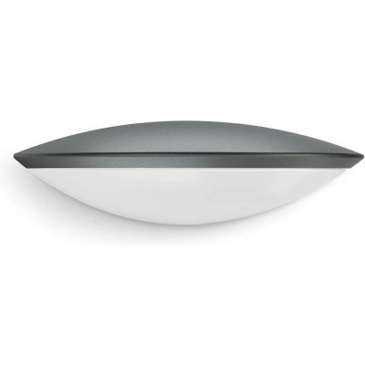218,95 € Free Shipping | Outdoor wall light 12W Round Shape 33×16 cm. Movement detector. bluetooth Terrace, garden and public space. Modern Style. Aluminum and PMMA. Anthracite Color
