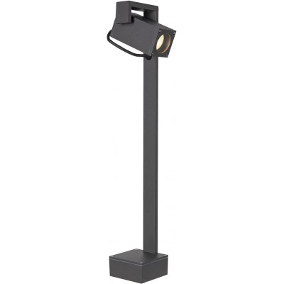 158,95 € Free Shipping | Luminous beacon 7W Rectangular Shape 74×21 cm. LED with adjustable head Terrace, garden and public space. Aluminum and Crystal. Anthracite Color