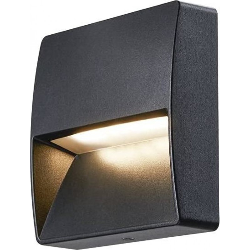 141,95 € Free Shipping | Outdoor wall light 4W 3000K Warm light. 13×13 cm. LED Aluminum. Anthracite Color