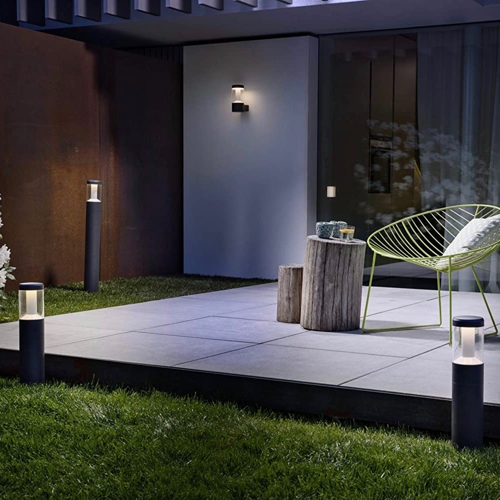 139,95 € Envio grátis | Farol luminoso 11W 50×11 cm. Alumínio. Cor preto