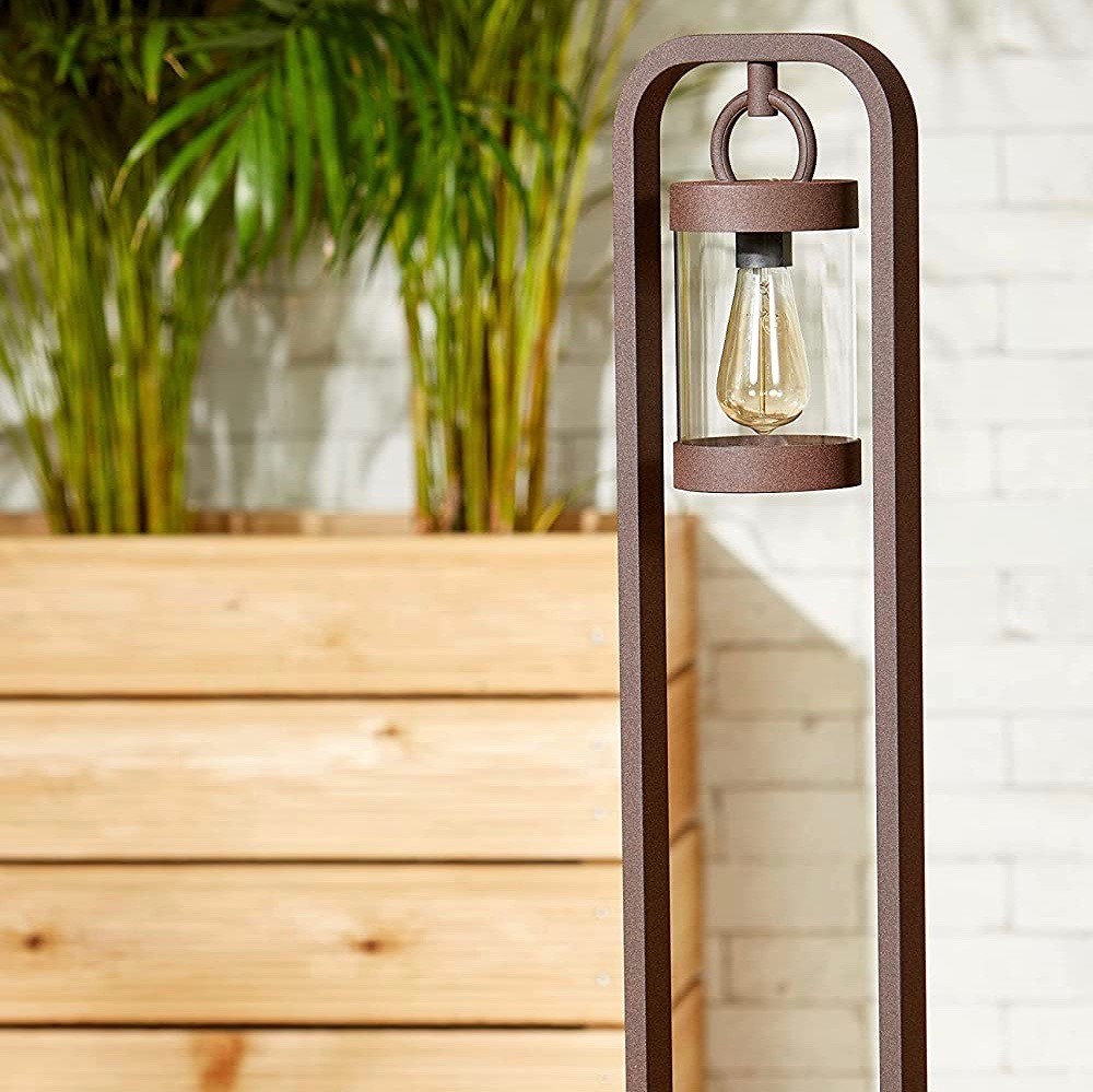 165,95 € Envio grátis | Lâmpada de exterior Trio 28W 100×23 cm. Alumínio. Cor castanho
