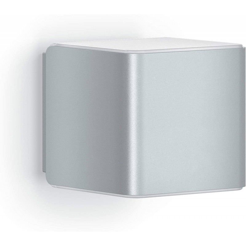 221,95 € Free Shipping | Outdoor wall light Cubic Shape 13×11 cm. Movement detector. Control with Smartphone APP Terrace, garden and public space. Modern Style. Aluminum and PMMA. Silver Color