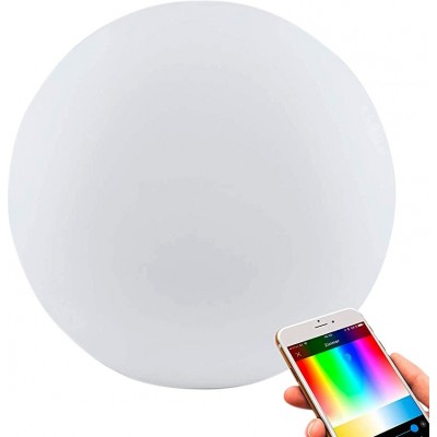 147,95 € Free Shipping | Outdoor lamp Eglo 40W Spherical Shape Ø 39 cm. Control with Smartphone APP Terrace, garden and public space. Modern Style. PMMA. White Color