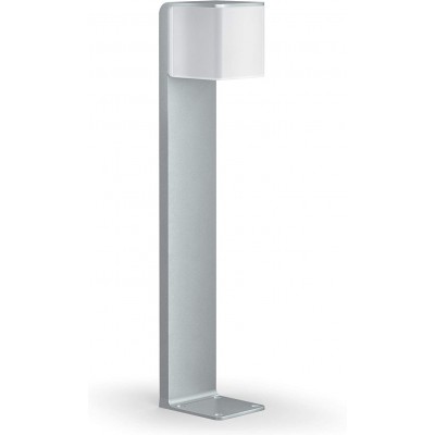 234,95 € Free Shipping | Luminous beacon 9W Cubic Shape 63×13 cm. Control with Smartphone APP Terrace, garden and public space. Modern Style. Metal casting. Silver Color