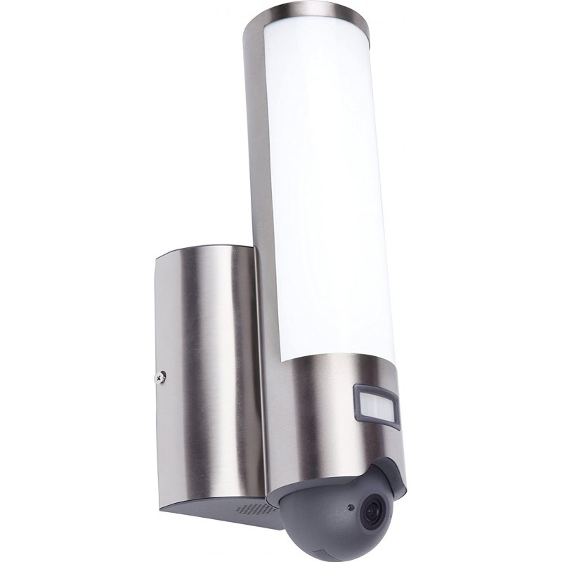 234,95 € Free Shipping | Outdoor wall light 18W Cylindrical Shape 33×14 cm. Control with Smartphone APP Terrace, garden and public space. Modern Style. Steel. Gray Color