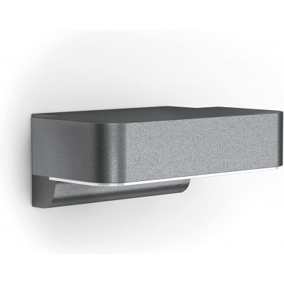 273,95 € Free Shipping | Outdoor wall light Rectangular Shape 23×15 cm. Movement detector Terrace, garden and public space. Aluminum and PMMA. Anthracite Color