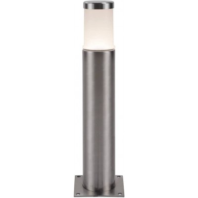229,95 € Free Shipping | Luminous beacon 9W 3000K Warm light. Cylindrical Shape 30×6 cm. LED Terrace, garden and public space. Modern Style. Stainless steel and Polycarbonate. Gray Color