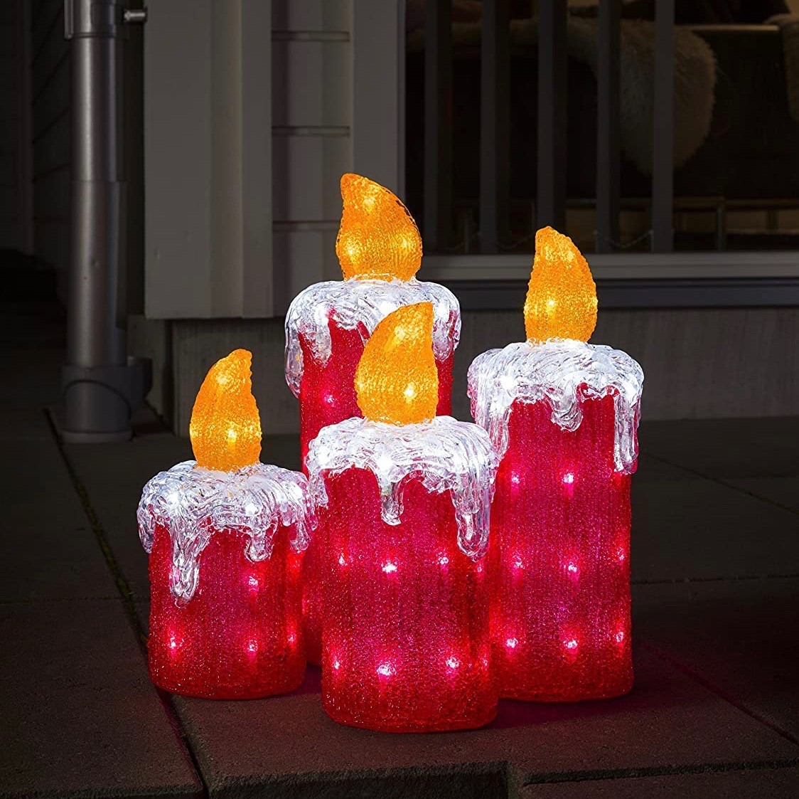 179,95 € Free Shipping | LED items 10W LED 12×4 cm. Candle shaped design Acrylic. Red Color