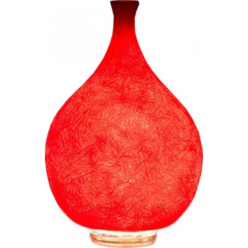 149,95 € Envío gratis | Lámpara de sobremesa 6W Forma Esférica 35×23 cm. Salón, dormitorio y vestíbulo. Color rojo