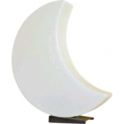 172,95 € Kostenloser Versand | Außenlampe 6W 60×40 cm. Mehrfarbige RGB-LED. mondförmiges Design Terrasse, garten und öffentlicher raum. Weiß Farbe