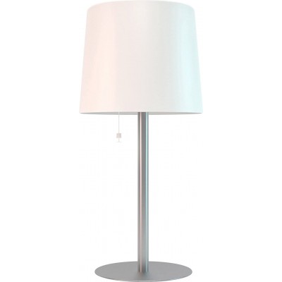 Lampe de table Façonner Cylindrique 65×30 cm. Terrasse et jardin. Style conception. Acier. Couleur blanc