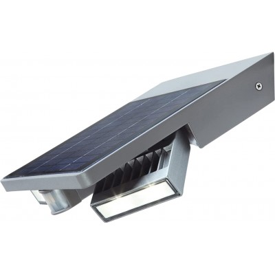 138,95 € Free Shipping | Flood and spotlight 4W Rectangular Shape 23×21 cm. Adjustable LED. Movement detector Terrace, garden and public space. Modern Style. PMMA. Gray Color