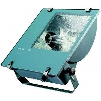 225,95 € Envio grátis | Holofote externo Philips 240W Forma Quadrado 52×47 cm. Terraço, jardim e espaço publico. Alumínio. Cor verde