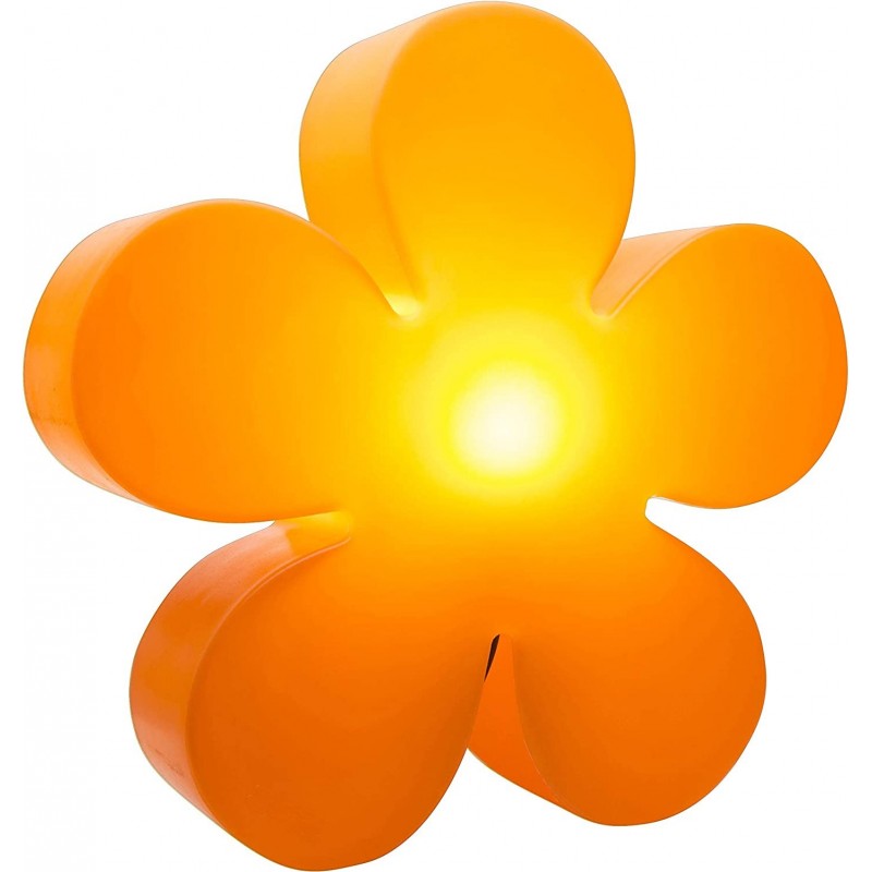 104,95 € Envio grátis | Lâmpada de exterior 20W 40×40 cm. Desenho de flor Terraço, jardim e espaço publico. Estilo moderno. PMMA. Cor laranja