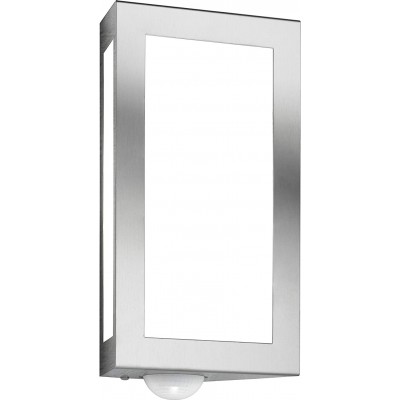 149,95 € Free Shipping | Outdoor wall light 60W Rectangular Shape 28×16 cm. Movement detector Terrace, garden and public space. Modern Style. Steel. Gray Color