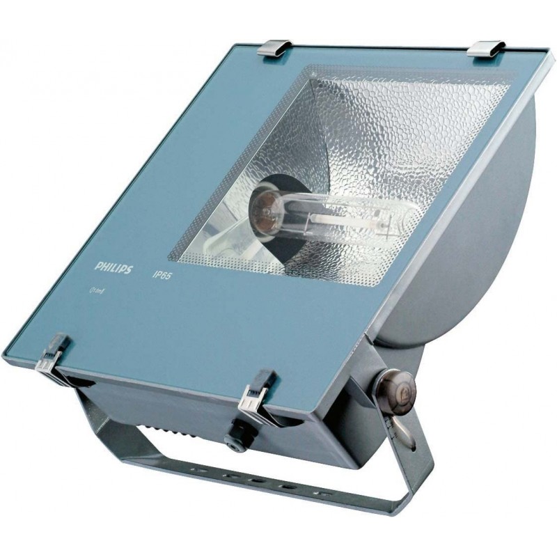225,95 € Envio grátis | Holofote externo Philips 400W 50×48 cm. Ajustável Pmma. Cor azul