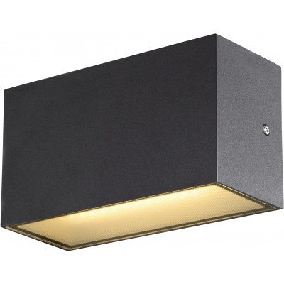 149,95 € Free Shipping | Outdoor wall light 14W Rectangular Shape 20×11 cm. Bidirectional LED Terrace, garden and public space. Aluminum. Anthracite Color