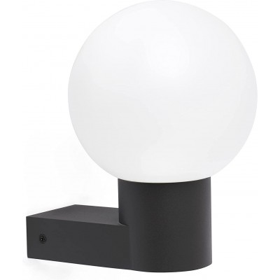 89,95 € Free Shipping | Outdoor wall light 15W Spherical Shape 26×20 cm. Terrace, garden and public space. Modern Style. Aluminum. White Color