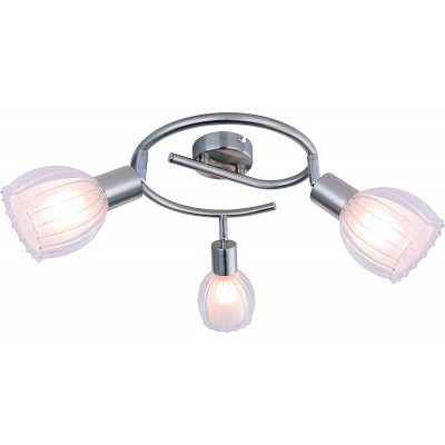 Deckenlampe Sphärisch Gestalten 24×14 cm. 3 Lichtpunkte Wohnzimmer, esszimmer und schlafzimmer. Grau Farbe