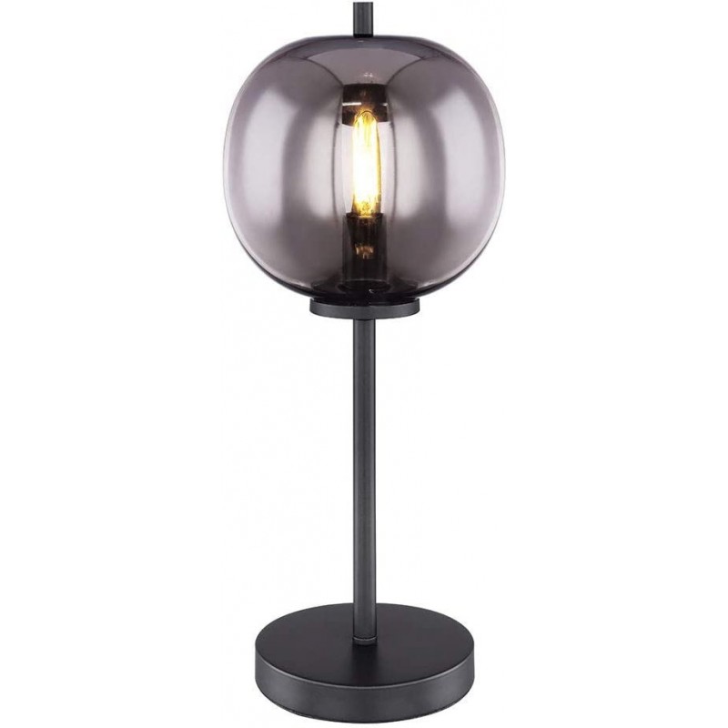 138,95 € Envoi gratuit | Lampe de table 40W Façonner Sphérique Ø 5 cm. Salle, salle à manger et chambre. Cristal. Couleur gris