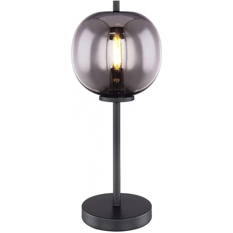 138,95 € Free Shipping | Table lamp 40W Spherical Shape Ø 5 cm. Living room, dining room and bedroom. Crystal. Gray Color