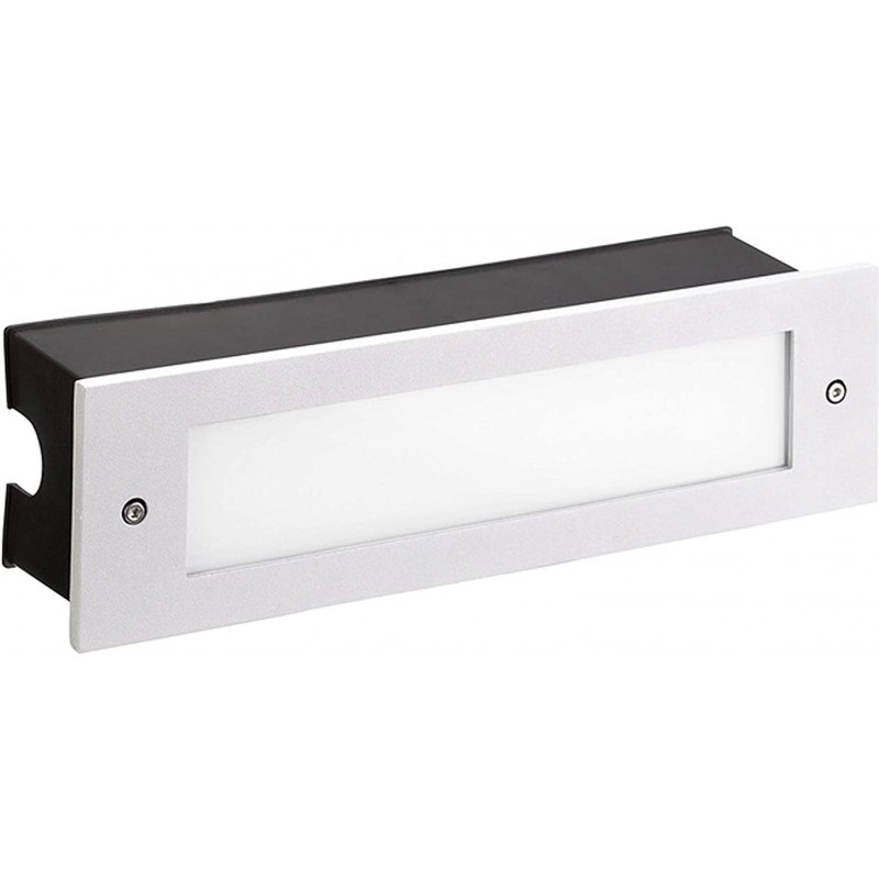 283,95 € Free Shipping | Outdoor wall light 10W Rectangular Shape 30×9 cm. Terrace, garden and public space. Glass. White Color