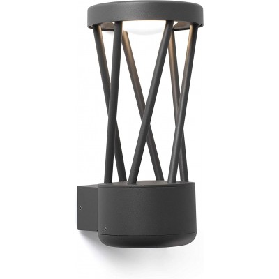 156,95 € Free Shipping | Outdoor wall light 10W 283×168 cm. LED Terrace, garden and public space. Aluminum. Anthracite Color