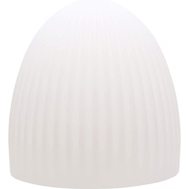 177,95 € Free Shipping | Furniture with lighting Spherical Shape Ø 37 cm. Solar recharge. Cage-shaped design. Automatic ignition. Ground fixing by stake Terrace, garden and public space. Polyethylene. White Color