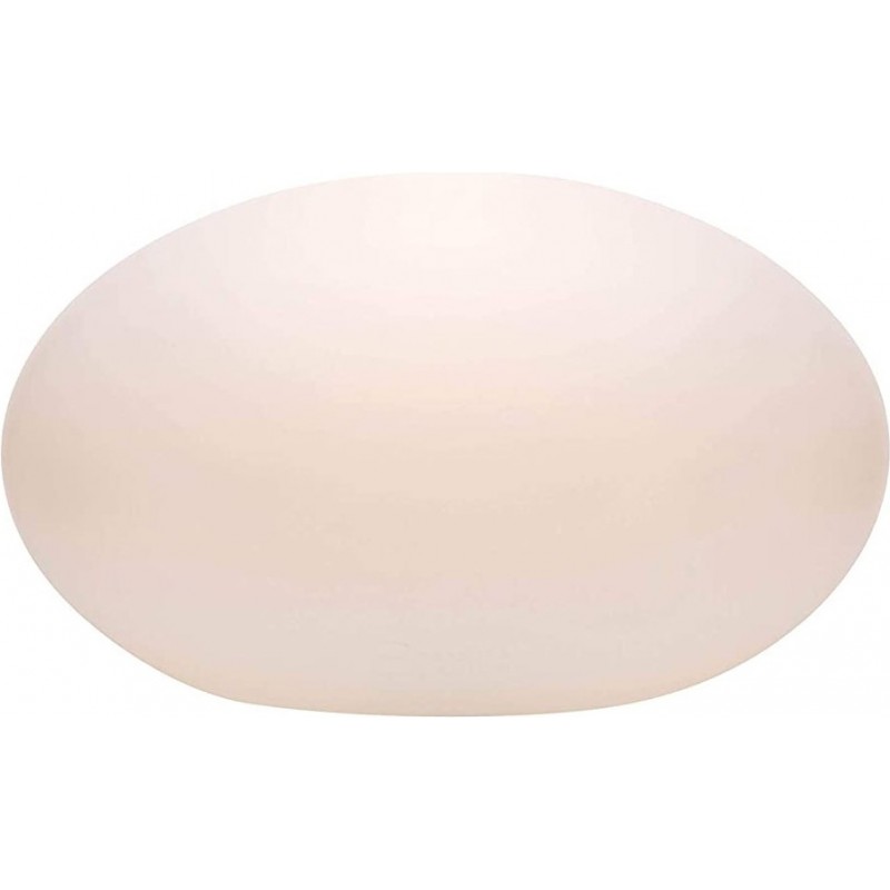 188,95 € Free Shipping | Solar lighting Round Shape 42×26 cm. Solar recharge. Ground fixing by stake Terrace, garden and public space. Polyethylene. White Color