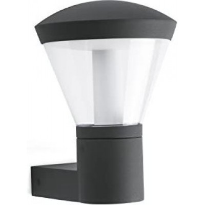 172,95 € Free Shipping | Outdoor wall light 10W Conical Shape Ø 19 cm. LED Terrace, garden and public space. Modern Style. Aluminum and Polycarbonate. Anthracite Color