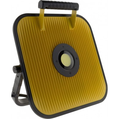 Flood and spotlight 80W Square Shape 10×10 cm. Working LED. speaker and bluetooth Terrace, garden and public space. Yellow Color