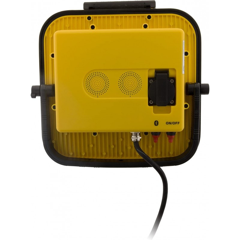 348,95 € Free Shipping | Flood and spotlight 80W Square Shape 10×10 cm. Working LED. speaker and bluetooth Terrace, garden and public space. Yellow Color