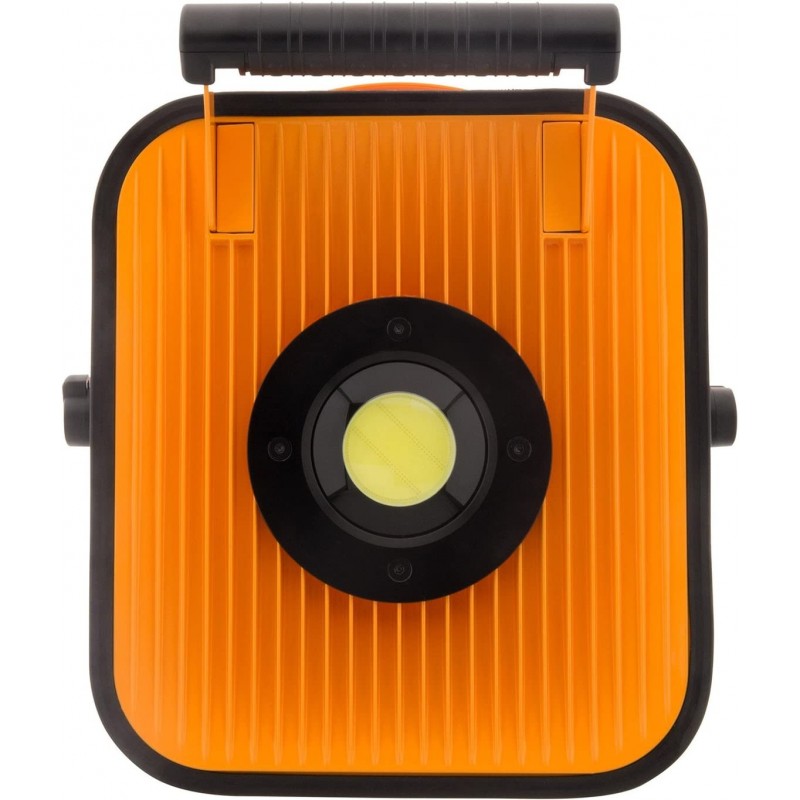 166,95 € Free Shipping | Flood and spotlight 30W Square Shape 10×10 cm. Professional led. speaker and bluetooth Terrace, garden and public space. Aluminum. Orange Color