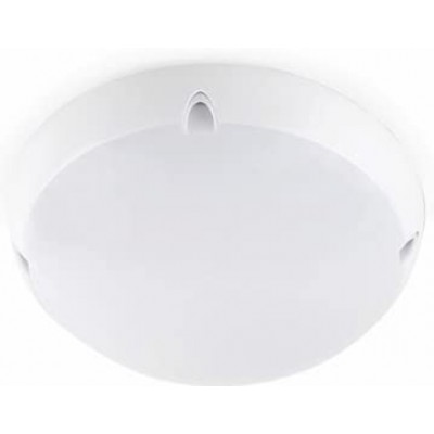 39,95 € Free Shipping | Indoor ceiling light 20W Round Shape 34×34 cm. LED Living room, dining room and bedroom. ABS, Aluminum and Polycarbonate. White Color