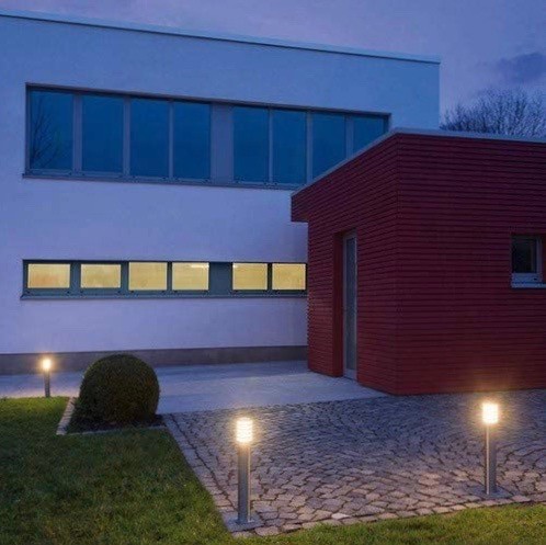 143,95 € Envío gratis | Baliza luminosa 23W 55×13 cm. LED Acero inoxidable, acrílico y acero inoxidable 304. Color gris