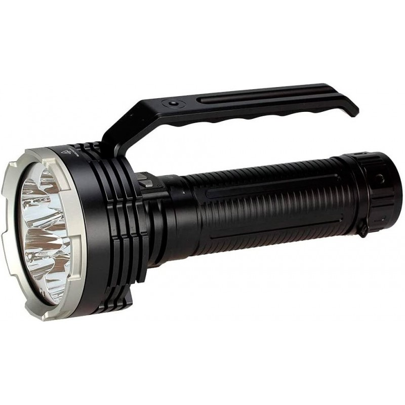544,95 € Free Shipping | LED flashlight 32×17 cm. Portable led Aluminum and metal casting. Black Color