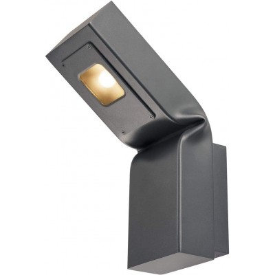 372,95 € Free Shipping | Outdoor wall light 12W Rectangular Shape 37×23 cm. Terrace, garden and public space. Modern Style. Aluminum, Crystal and Glass. Anthracite Color