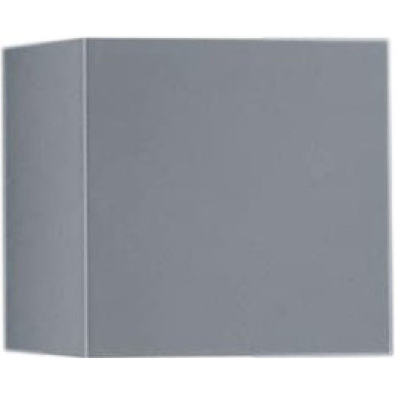 334,95 € Free Shipping | Outdoor wall light 6W Cubic Shape 15×15 cm. Bidirectional light output Terrace, garden and public space. Modern Style. Aluminum and Metal casting. Silver Color