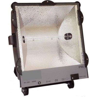 288,95 € Envoi gratuit | Projecteur d'extérieur 2000W 54×46 cm. Halogène Acier, aluminium et cristal. Couleur noir