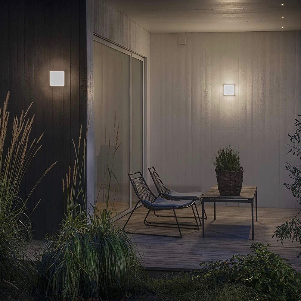 179,95 € Free Shipping | Outdoor wall light 10W 16×16 cm. Acrylic and aluminum. White Color