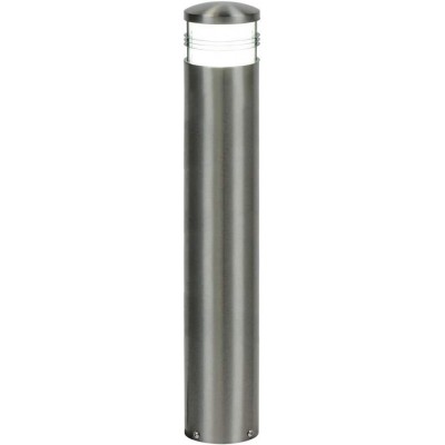 Luminous beacon 10W Cylindrical Shape LED Terrace, garden and public space. Stainless steel. Gray Color