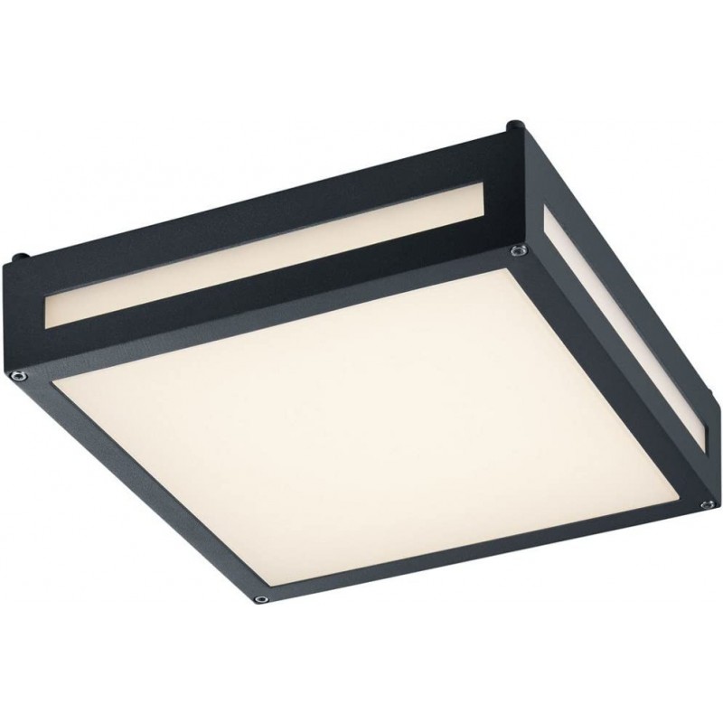 159,95 € Envio grátis | Luz de teto interna Trio 13W Forma Quadrado 30×30 cm. Sala de estar. Estilo moderno. Metais. Cor antracite