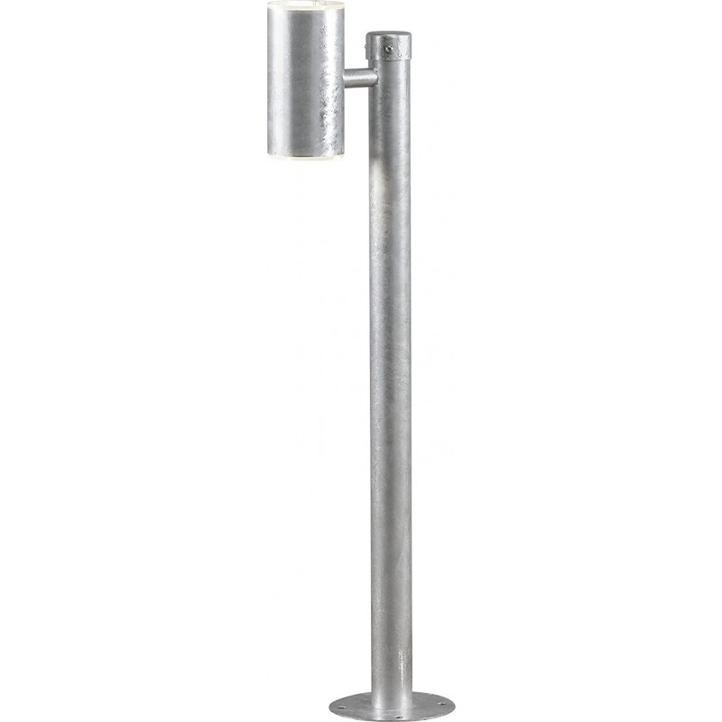538,95 € Free Shipping | Luminous beacon 8W Cylindrical Shape 96×29 cm. Terrace, garden and public space. Steel, Galvanized steel and Metal casting. Gray Color